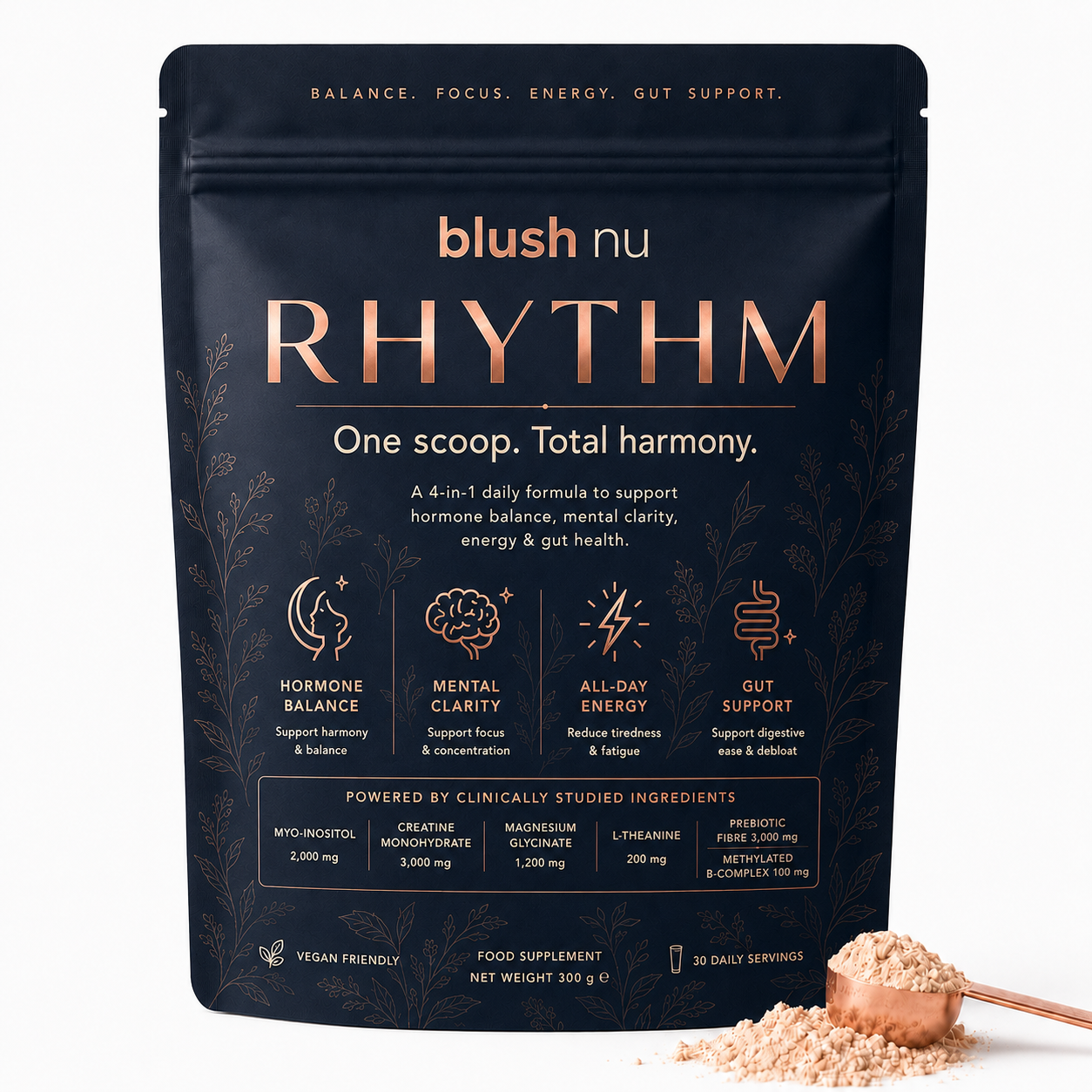 Blush Nu | Rhythm: One Scoop. Total Harmony.